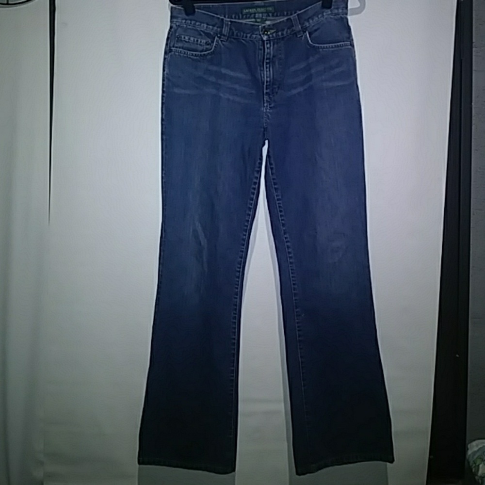 Lauren ralph lauren blue jeans size 8 flare